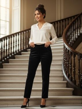 NWT Ann Taylor Devin Fit Ankle Pants – Sleek Tailoring & Effortless Chic Size 4